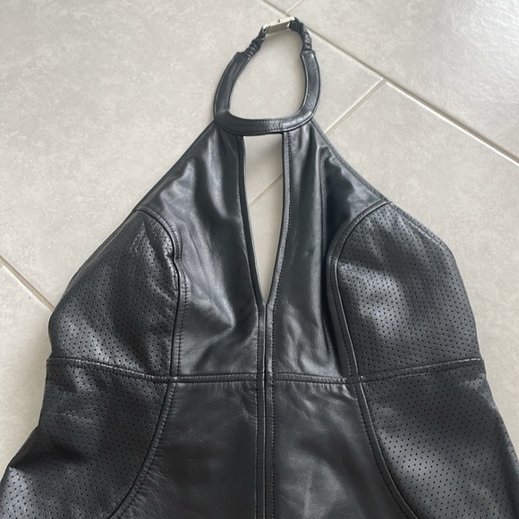 Women's Harley Davidson, leather halter top - Picture 6 of 12